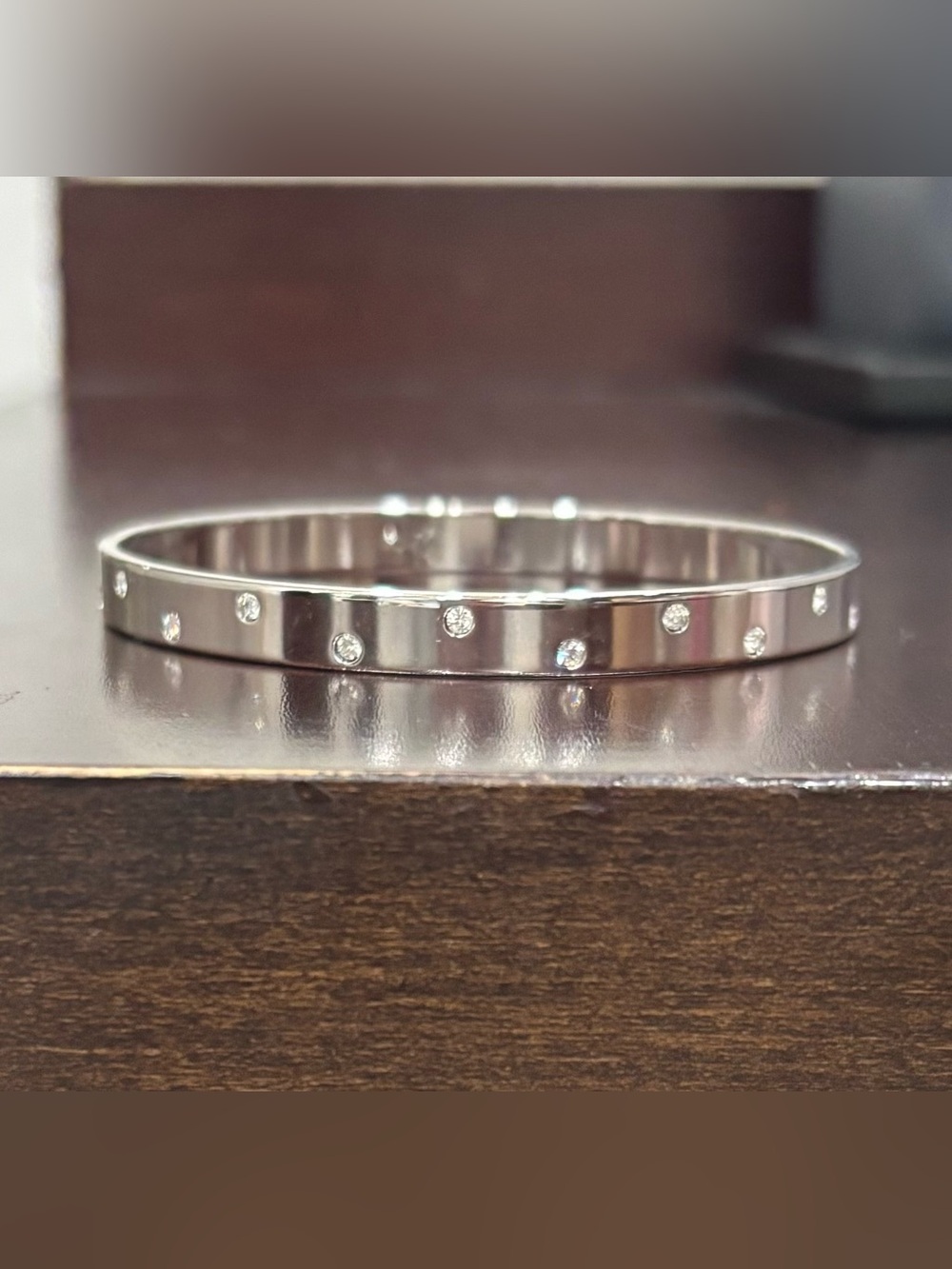 Swarovski Crystal Accent Bangle Bracelet